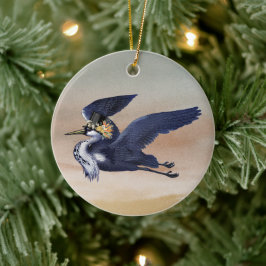 Blue Heron bij Sunset Ornament