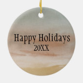 Blue Heron bij Sunset Ornament (Achterkant)