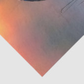 Blue Heron bij zonsopgang Decoupage Tissuepapier (Detail)