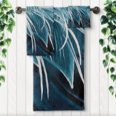 Blue Heron Bird Bad Handdoek