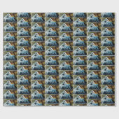 Blue Heron Bird Cadeaupapier (Vlak)