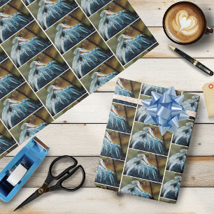 Blue Heron Bird Cadeaupapier