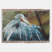 Blue Heron Bird Deken (Voorkant)