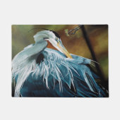 Blue Heron Bird Deurmat (Voorkant)