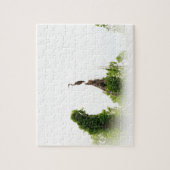 Blue Heron Bird Perched op een Tree Natuur Art Legpuzzel (Verticaal)