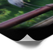 Blue Heron Bird Posing Natuur Orton Art Poster (Hoek)