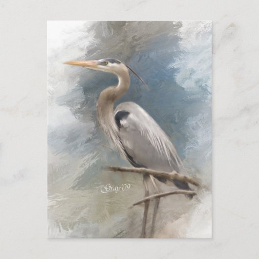 Blue Heron Briefkaart (Voorkant)