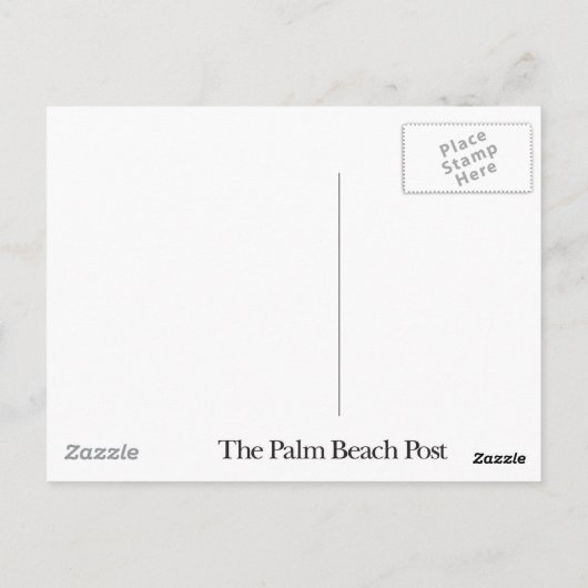 Blue Heron briefkaart (Achterkant)