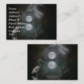 Blue Heron Business Kaart Visitekaartje (Voorkant / Achterkant)