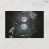 Blue Heron Business Kaart Visitekaartje (Achterkant)