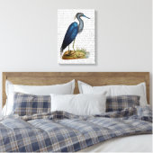 Blue Heron Canvas Afdruk (Insitu (Slaapkamer))