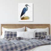 Blue Heron Canvas Afdruk (Insitu (Slaapkamer))