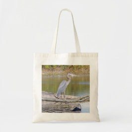 Blue Heron canvas tas