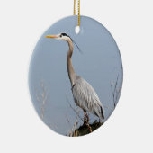 Blue Heron Ceramic kerstversiering Keramisch Ornament (Rechts)