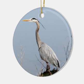 Blue Heron Ceramic kerstversiering Keramisch Ornament