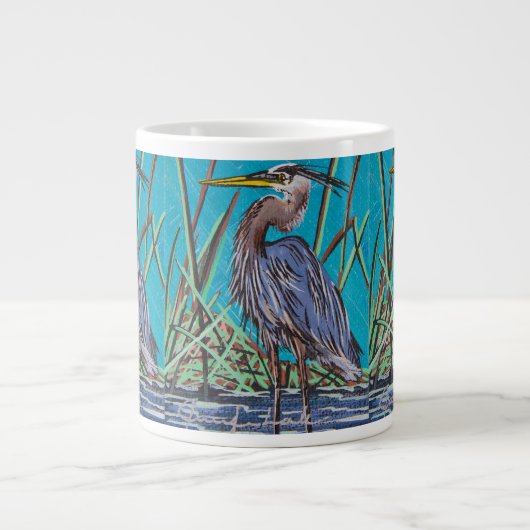 Blue Heron Coffee Mok (Voorkant)