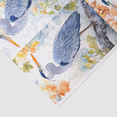 Blue Heron Collage 1 Decoupage Papier (Detail)