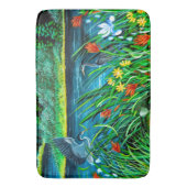 Blue Heron Couple Bath Mat (Voorkant Verticaal)