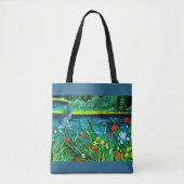 Blue Heron Couple Canvas tas (Voorkant)