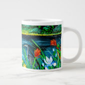 Blue Heron Couple Coffee Cup Grote Koffiekop (Rechts)