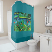 Blue Heron Couple Shower Curtain Douchegordijn (In situ)