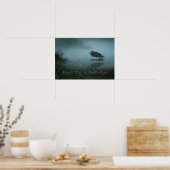 Blue Heron Earth Day Poster Print (Keuken)