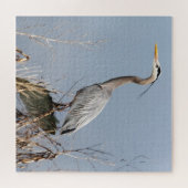 Blue Heron en Fern Hill Wetlands Legpuzzel (Horizontaal)