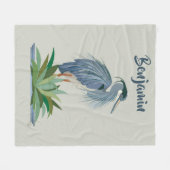 Blue Heron Fleece Blanket (Voorkant (Horizontaal))
