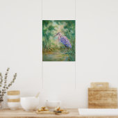 Blue Heron Gevist Poster (Keuken)