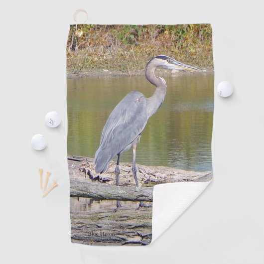Blue Heron Golfhanddoek (Insitu)