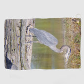 Blue Heron Golfhanddoek (Horizontaal)