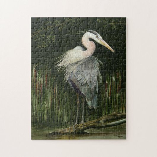 Blue Heron Jigzaag Puzzle Legpuzzel (Verticaal)