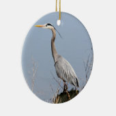 Blue Heron Keramisch Ornament (Rechts)