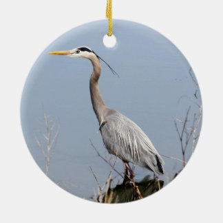 Blue Heron Keramisch Ornament
