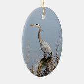 Blue Heron Keramisch Ornament (Rechts)