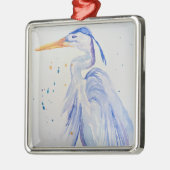 Blue Heron kerstversiering Metalen Ornament (Links)
