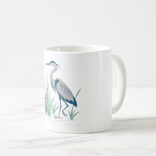 Blue Heron Koffiemok (Voorkant rechts)