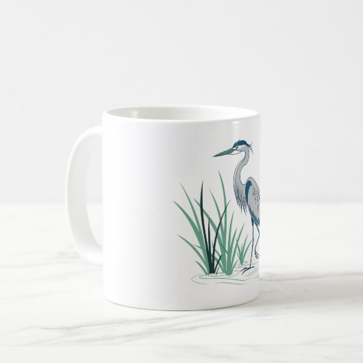 Blue Heron Koffiemok (Voorkant links)