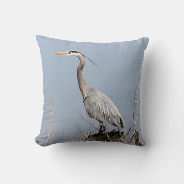 Blue Heron Kussen (Voorkant)