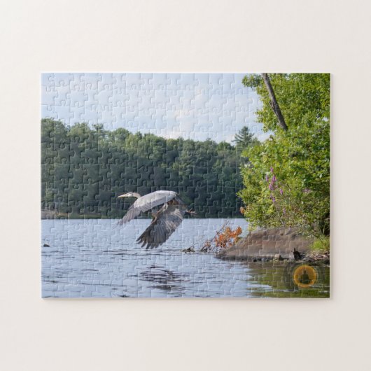 Blue Heron Legpuzzel (Horizontaal)