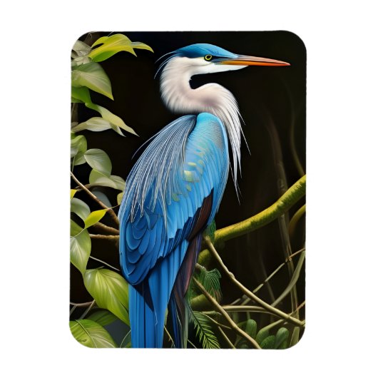 Blue Heron Magneet (Verticaal)