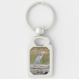 Blue Heron metal-sleutelketen Sleutelhanger