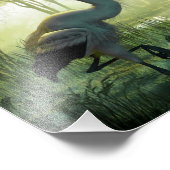 Blue Heron Morning Foto Afdruk (Hoek)