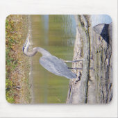 Blue Heron mousepad Muismat (Voorkant)