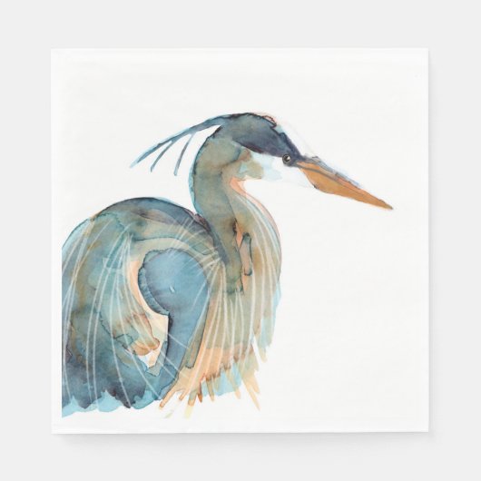 Blue Heron napkin Servet (Voorkant)