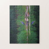 Blue Heron Natuur Photo Painting Legpuzzel (Verticaal)