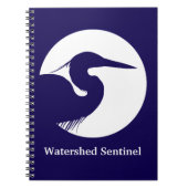 Blue heron notebook notitieboek (Voorkant)
