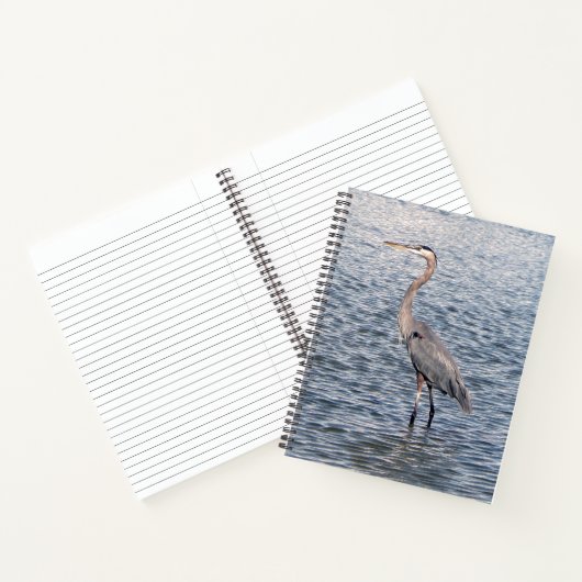 Blue Heron notitieboek (Binnen)