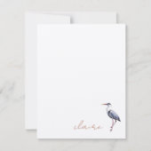 Blue Heron op maat Notitiekaartje (Voorkant)