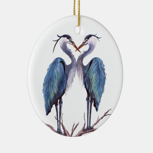 Blue Heron Ornament (Rechts)